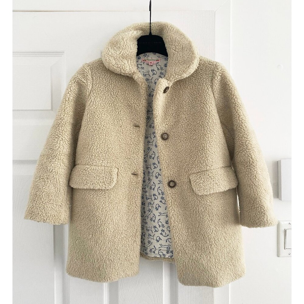 Bonpoint Teddy Coat in Beige, size 8y.